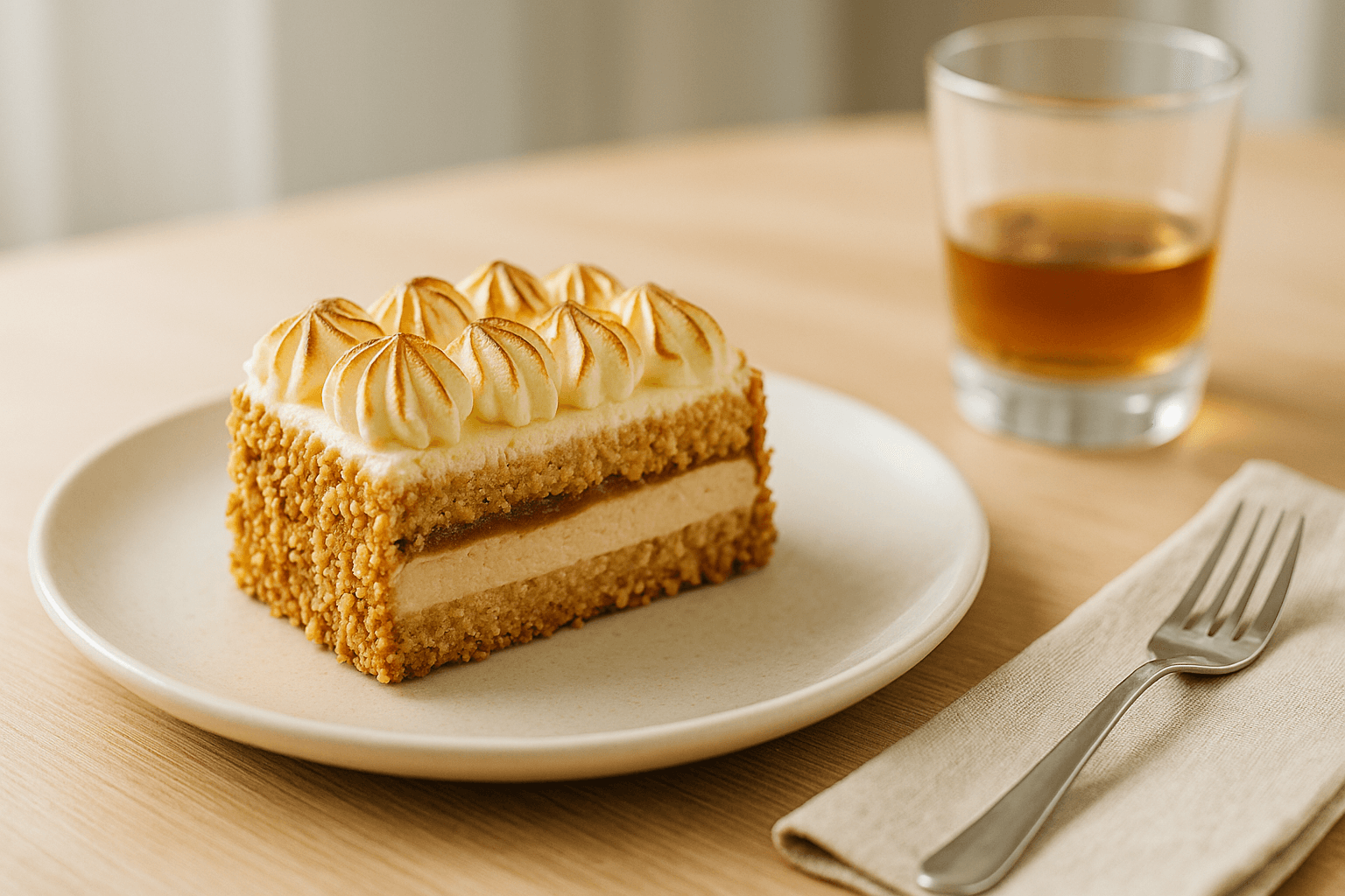 Plato de Tarta Whisky en Freidora de Aire: ¡Un Postre Inolvidable!